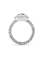 Petite Albion® Ring with Pavé Diamonds