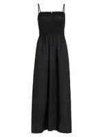 Corded Satin Maxi Dress