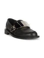 CA Buckle Leather Loafers