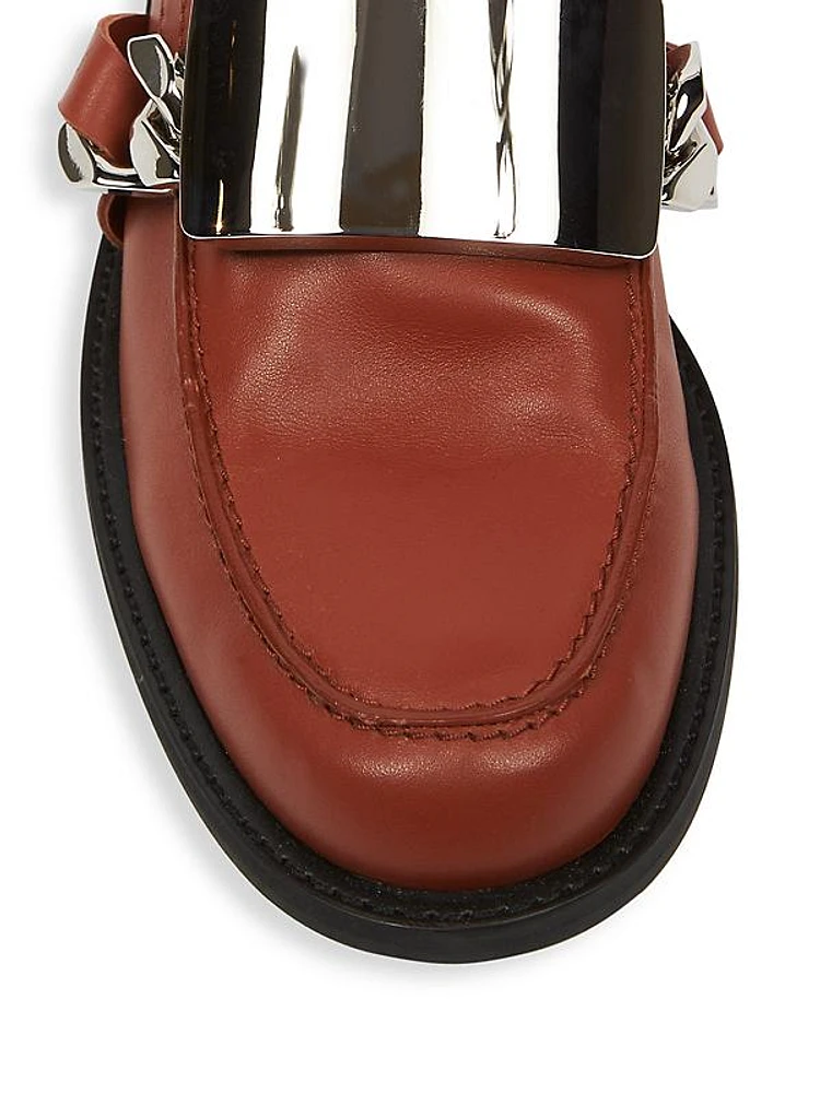 Buckle Leather Loafers