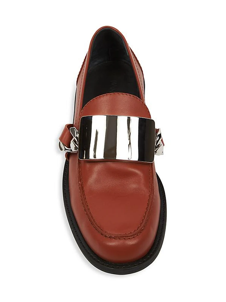 Buckle Leather Loafers