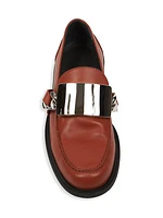 Buckle Leather Loafers