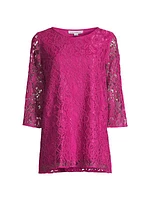 Floral Lace Tunic Top