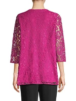 Floral Lace Tunic Top