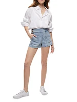 Donald Button Denim Shorts