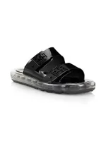 Buckle Bubble Jelly Sandals