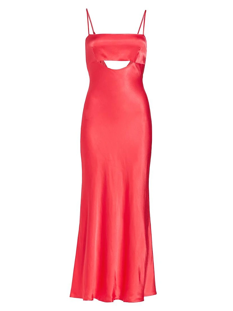 Bellerose Cut-Out Satin Dress