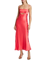 Bellerose Cut-Out Satin Dress