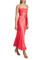 Bellerose Cut-Out Satin Dress