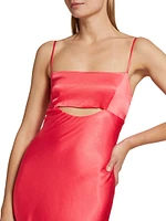 Bellerose Cut-Out Satin Dress