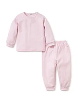 Baby's Striped Cotton T-Shirt & Pants Set