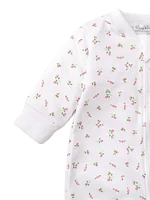 Baby Girl's Floral Print Footie