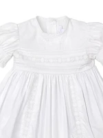 Baby Girl's Nicole Short-Sleeve Gown & Hat Set