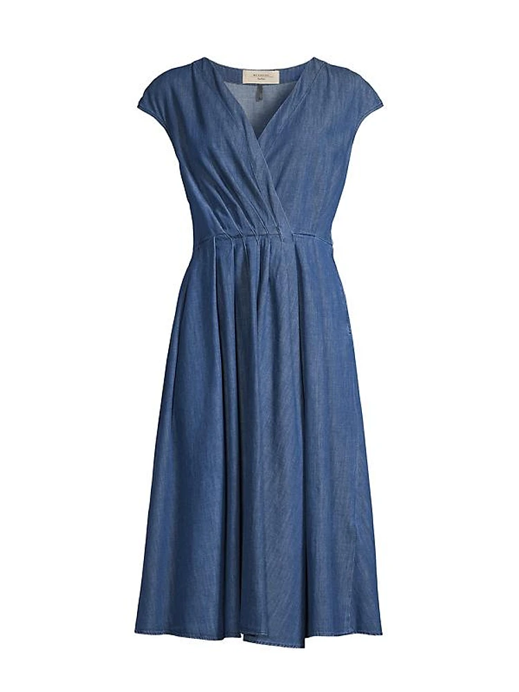 Zuai Chambray Midi-Dress