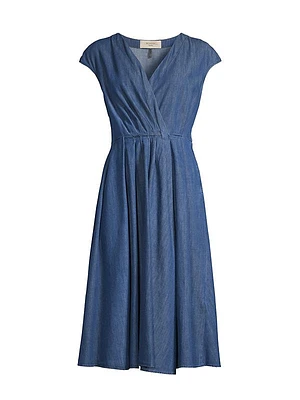 Zuai Chambray Midi-Dress