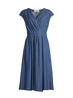 Zuai Chambray Midi-Dress