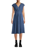 Zuai Chambray Midi-Dress