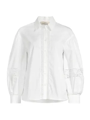 Samuele Lace-Paneled Shirt