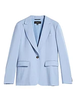 Wool Single-Breasted Blazer