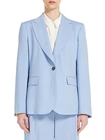 Wool Single-Breasted Blazer