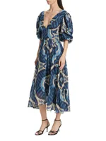 Elise Printed Midi-Dress