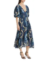 Elise Printed Midi-Dress