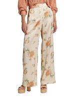 Celestine Wide-Leg Silk Pants