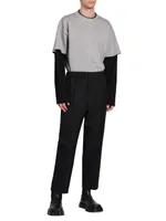 Tailored Pleat-Front Pants