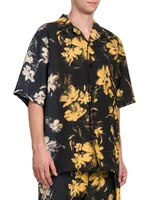 Floral Button-Front Shirt