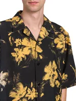 Floral Button-Front Shirt