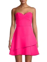 Tiered Strapless Minidress