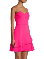 Tiered Strapless Minidress