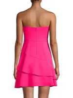 Tiered Strapless Minidress