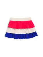 Little Girl's & Colorblocked Tier Skirt