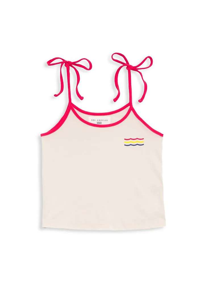 Little Girl's & Self-Tie Tank Top