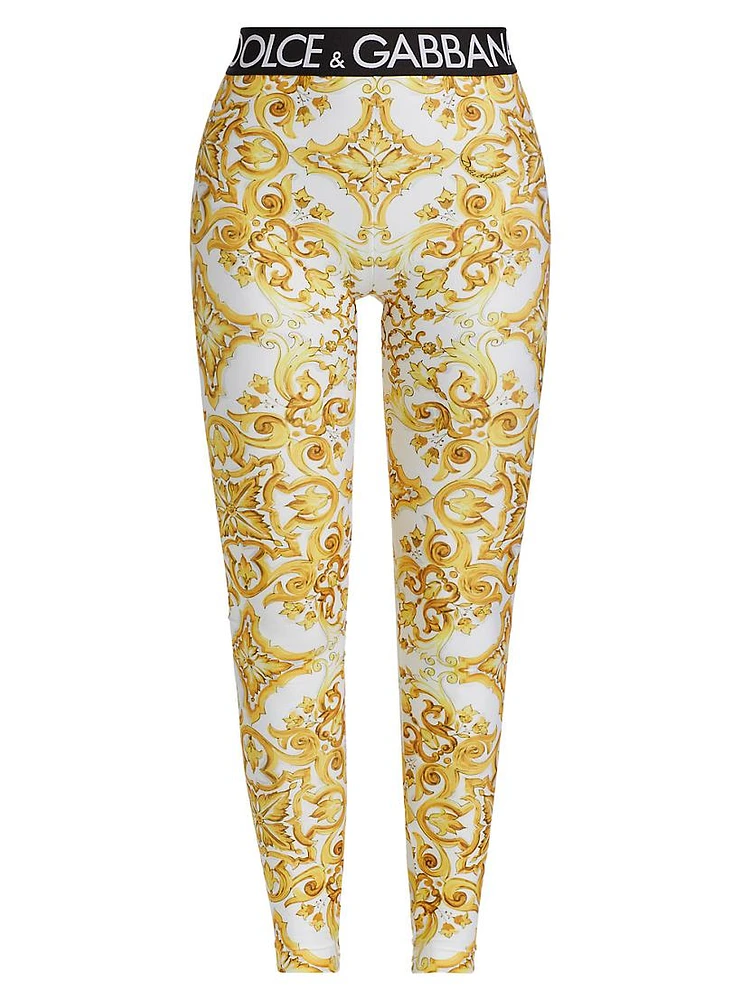 Maiolica Stretch Logo Leggings