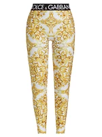 Maiolica Stretch Logo Leggings