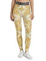 Maiolica Stretch Logo Leggings