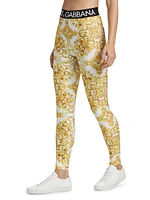 Maiolica Stretch Logo Leggings