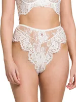 Bianco High-Waisted Lace Brief