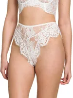 Bianco High-Waisted Lace Brief