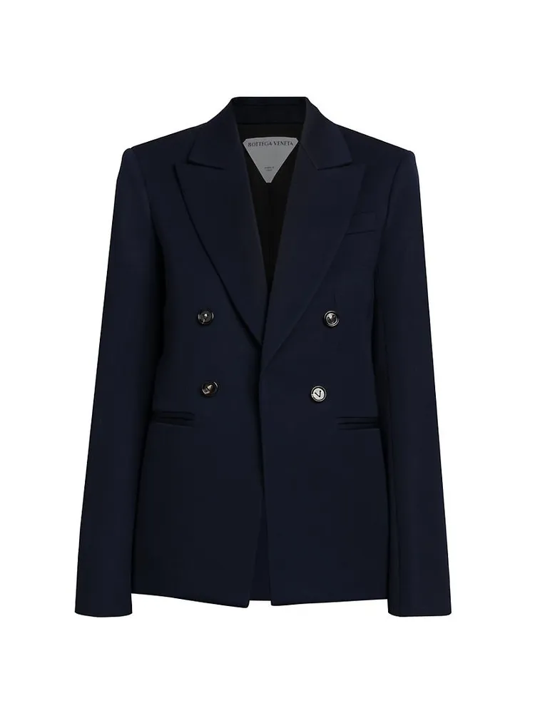 Sartorial Grain-De-Poudre Unbuttoned Jacket