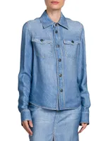 Faded Denim-Like Shirt