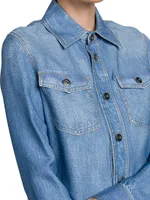 Faded Denim-Like Shirt