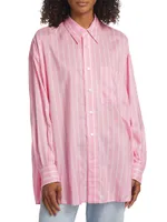 Double Striped Silk Shirt