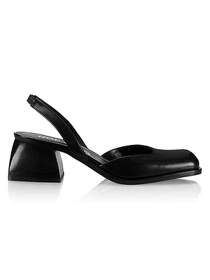 Bulla Jones 45MM Leather Slingback Pumps