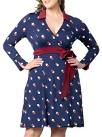 Plus Sophisticate Wrap Dress