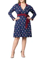 Plus Sophisticate Wrap Dress