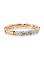 Calla Two-Tone 18K Gold Stretch Bracelet