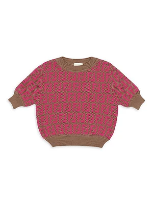 Little Girl's & Girl's FF Jacquard Knit Sweater